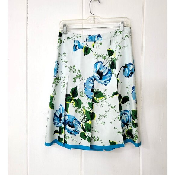 Banana Republic Pleated Silk Floral Skirt - Picture 6 of 6